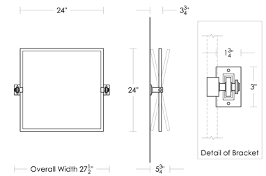 Metropolitan Pivoting Mirror [Small]